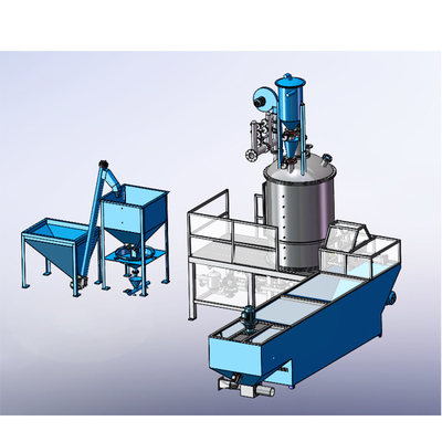 Beads Foaming Batch Pre Expander 9.5kw 3100x1500x3500mm