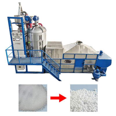 Preexpander دسته ای فوم EPS با بستر خشک کننده آبی یا سفید